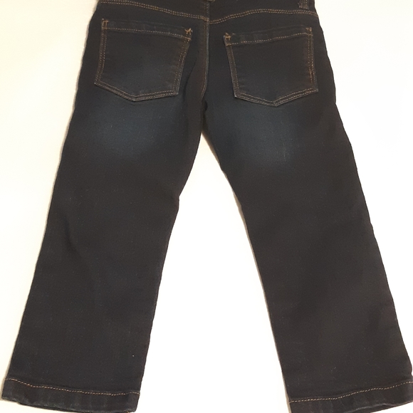 Boys Dark Blue Denim Jeans Size 3T With Adjustable Waist Band, George Brand, - Picture 10 of 12
